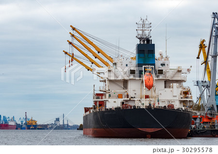 Black cargo ship Black cargo ship 30295578