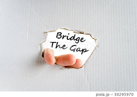 Bridge the gap text concept Bridge the gap text concept 30295970