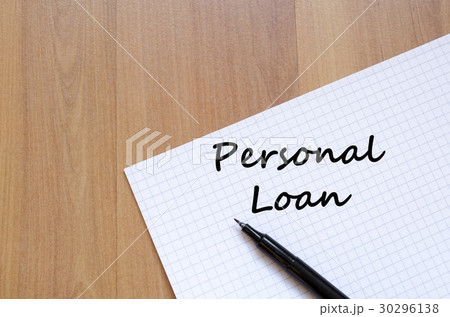 Personal loan write on notebook 30296138