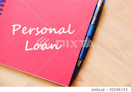 Personal loan write on notebook 30296143