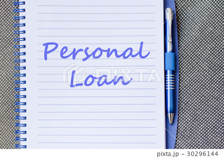 Personal loan write on notebook 30296144