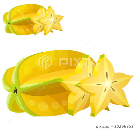 Star fruit ( Carambola ). Cartoon vector icon 30296853