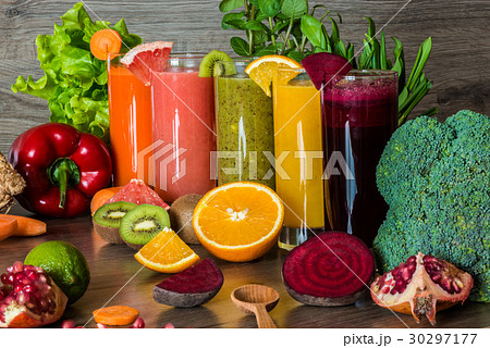 Detox diet. Healthy eating. Different colorful 30297177