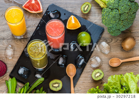 Detox diet. Healthy eating. Different colorful 30297218