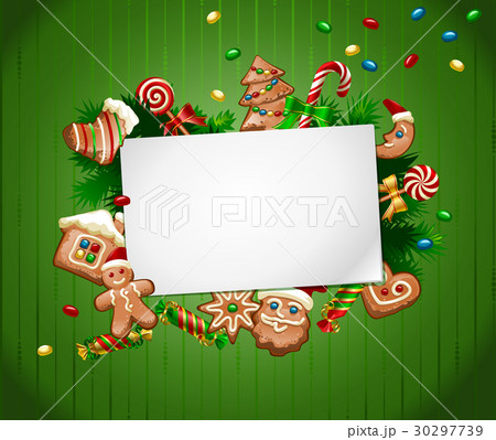 Vector illustration Christmas sweet background Vector illustration Christmas sweet background 30297739