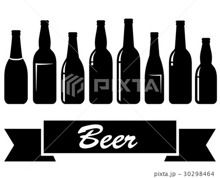 black glossy isolated beer bottles black glossy isolated beer bottles 30298464