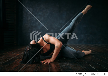 Active gymnastic exercise in dance class, contemp 30298891