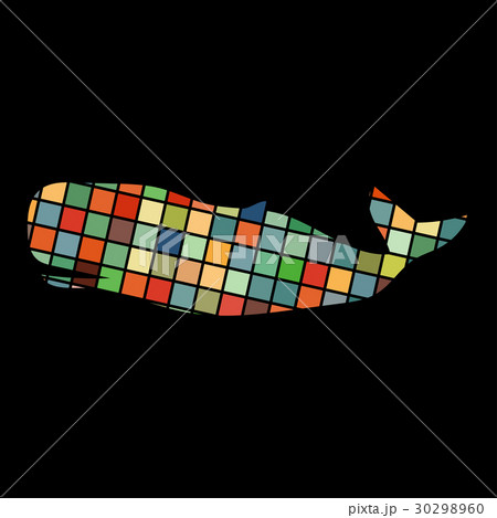 Whale undersea color silhouette animal 30298960