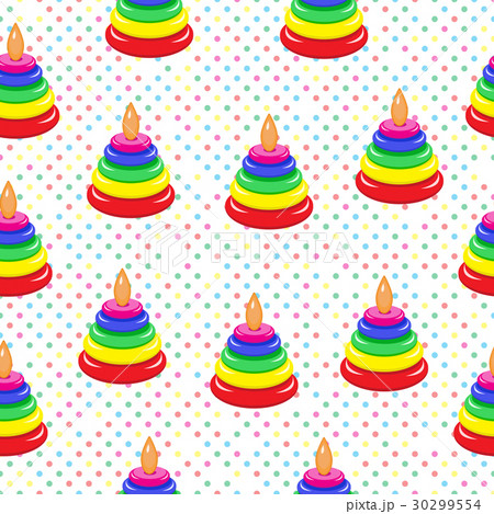 Children's pyramid seamless texture, toy 30299554