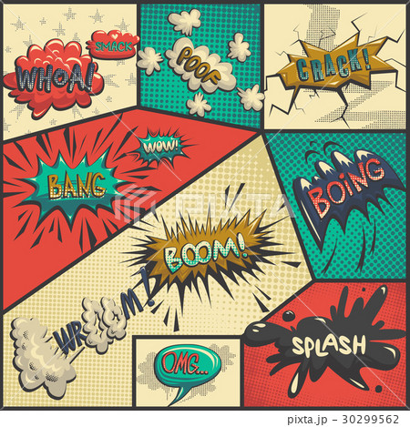 Vector set of comics icons Vector set of comics icons 30299562