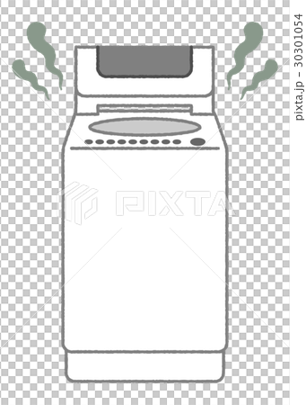 洗濯機の嫌なにおいのイラスト素材