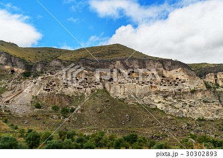 View of Vardzia cave monastery. Georgia View of Vardzia cave monastery. Georgia 30302893