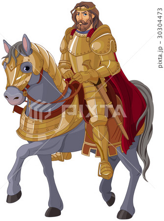 Medieval King Horseback Medieval King Horseback 30304473