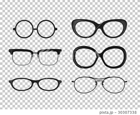 Glasses Frame Design Set Stock Illustration