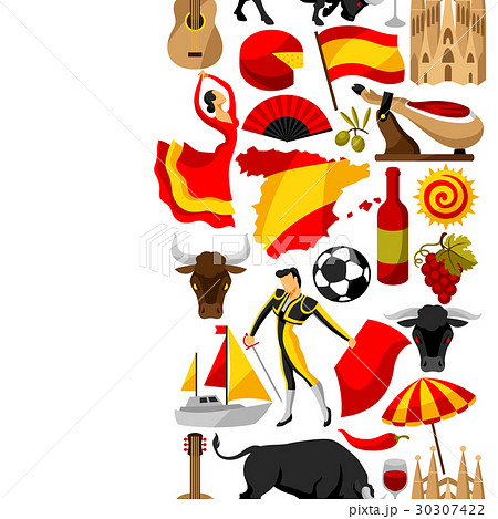 Spain seamless pattern. Spanish traditional 30307422
