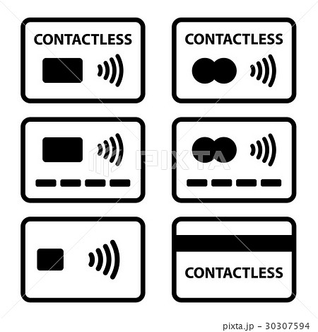 contactless NFC payment credit card icon contactless NFC payment credit card icon 30307594