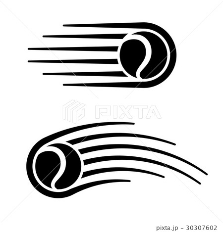 tennis ball motion line symbol tennis ball motion line symbol 30307602