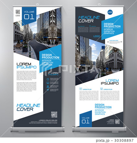 Business Roll Up. Standee Design. Banner Template. 30308897