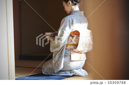 茶道を愉しむ女性 茶道を愉しむ女性 30309788