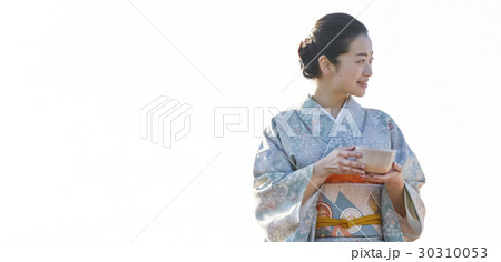 野点を愉しむ日本人女性 30310053