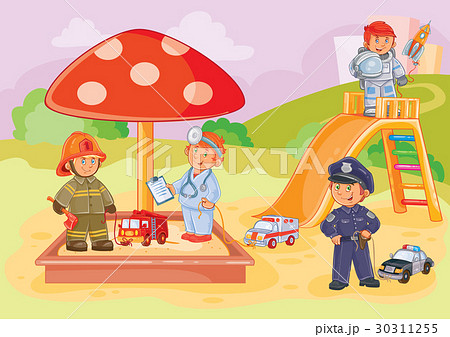 Vector illustration small children different 30311255
