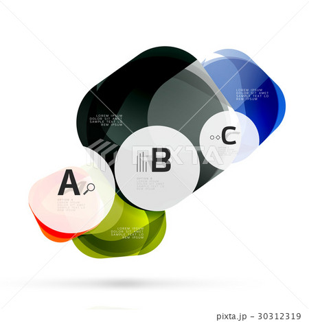 Vector glossy square elements 30312319