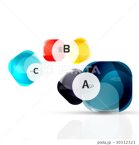 Vector glossy square elements 30312321