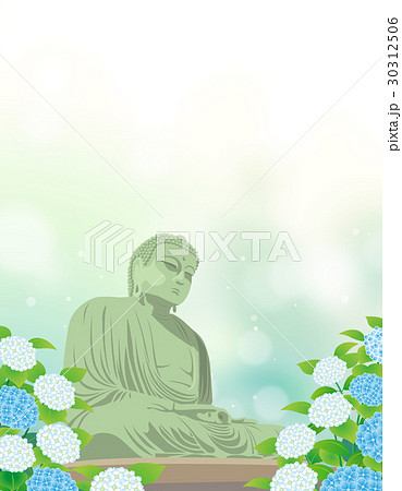 大仏と紫陽花の花 大仏と紫陽花の花 30312506
