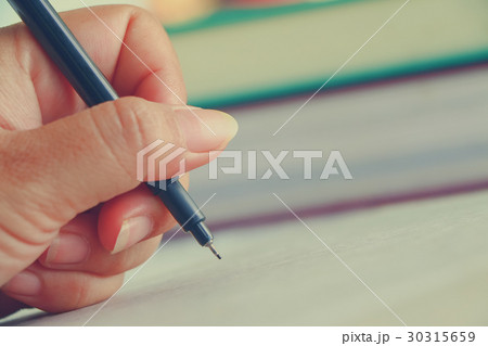 hand with pen hand with pen 30315659