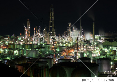 東燃ゼネラル石油 和歌山工場の写真素材