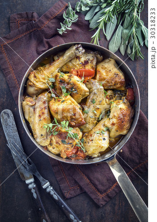 Lemon Chicken in Casserole 30318233