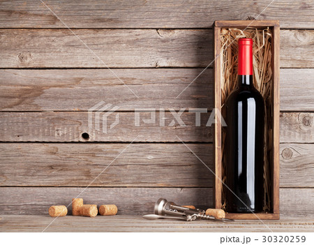 Red wine bottle in box Red wine bottle in box 30320259