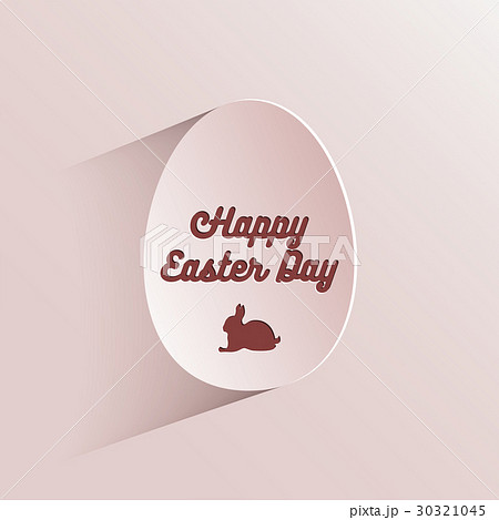 Happy easter lettering in egg on textured paper 30321045