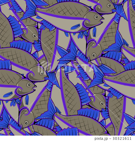 Fishes Seamless Pattern 30321611