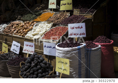 Traditional spices bazaar with herbs and spices 30322970