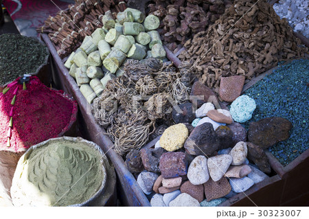 Traditional spices bazaar with herbs and spices Traditional spices bazaar with herbs and spices 30323007