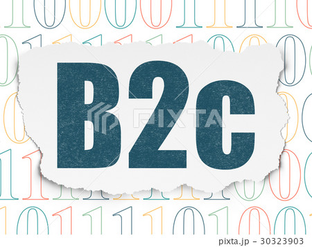 Business concept: B2c on Torn Paper background Business concept: B2c on Torn Paper background 30323903