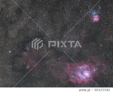 M8 干潟星雲 The Lagoon , M20 三裂星雲 Trifid Nebula M8 干潟星雲 The Lagoon , M20 三裂星雲 Trifid Nebula 30325582