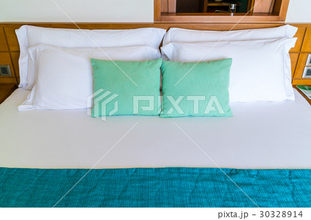 Comfortable pillows and bed . Comfortable pillows and bed . 30328914
