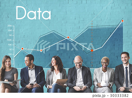 Corporate business line graph report Corporate business line graph report 30333382