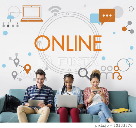Communication Networking Connection Online Communication Networking Connection Online 30333576