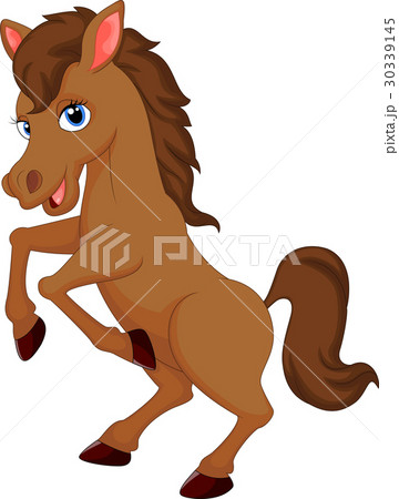 Cute horse cartoon 30339145