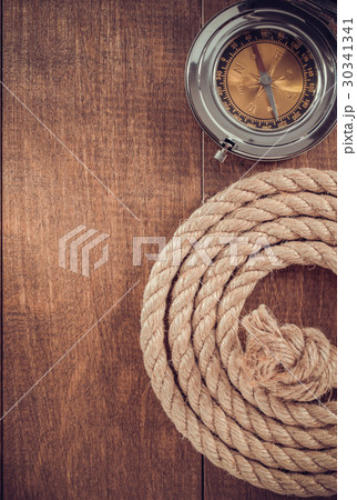 ship rope on wood 30341341