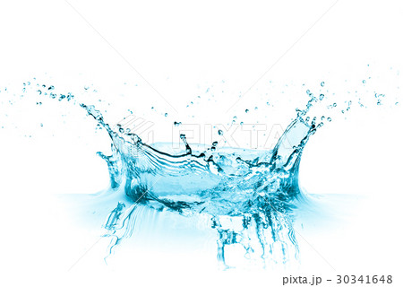 turquoise water splash 30341648