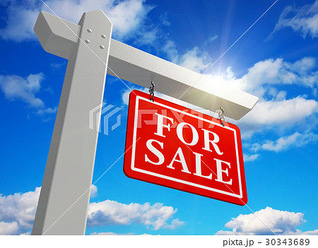 "For sale" real estate sign 30343689