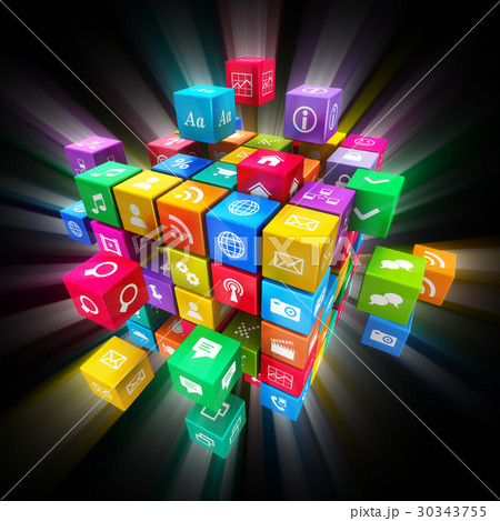 Mobile applications and media technology concept 30343755