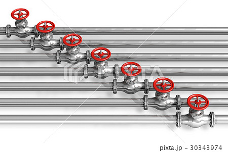 Pipeline with valves 30343974