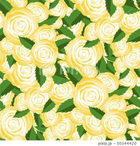 Bouquet of Yellow Roses Random Seamless Pattern 30344420