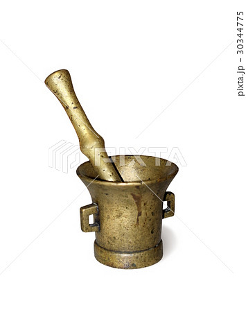 Old cast brass mortar 30344775