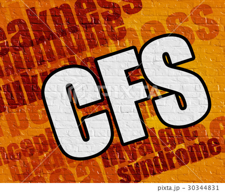 Medicine concept: CFS on Yellow Brickwall . Medicine concept: CFS on Yellow Brickwall . 30344831